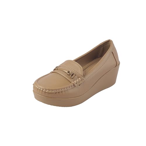 Mochi Women's Off White Pump Loafer Shoes UK/3 EU/36(31-855) - Image 1