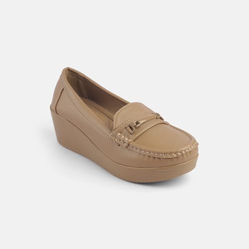 Mochi Women's Off White Pump Loafer Shoes UK/3 EU/36(31-855) - Image 3