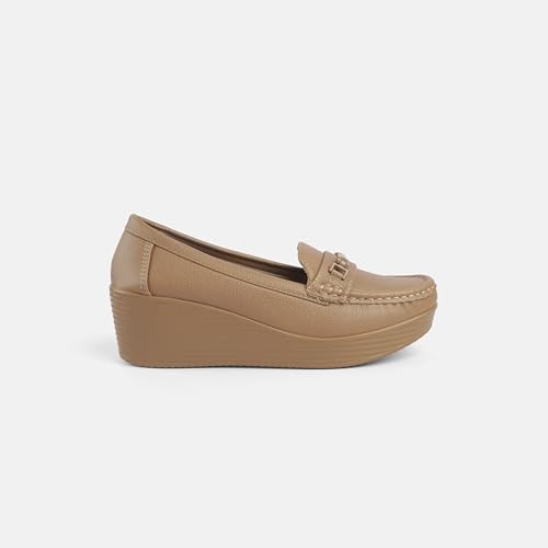 Mochi Women's Off White Pump Loafer Shoes UK/3 EU/36(31-855) - Image 4