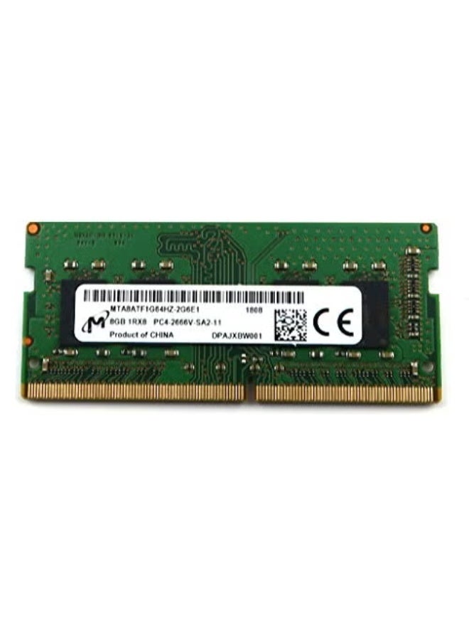 مايكرون ذاكرة Micron RAM بسعة 8 جيجابايت DDR4 بسرعة 2666 ميجاهرتز SODIMM لأجهزة اللابتوب، PC4-21300، 260 سن، 1Rx8، جهد 1.2 فولت، MTA8ATF1G64HZ-2G6E1 - Image 2
