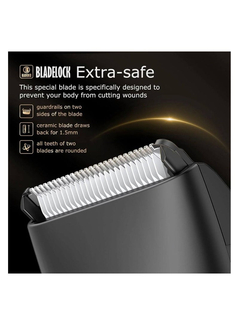 ENSSU Body Hair Trimmer for Men – Waterproof Electric Groin & Beard Trimmer - Image 5