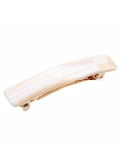 French Amie Small 2 14 inch Celluloid Handmade Hair Barrette No Slip Grip Durable Styling Women Hair Accessories Hair Clip for Girls Made in FranceIvory