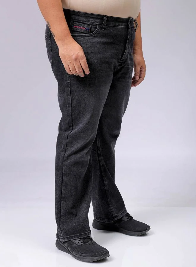 HARDSODA Men Plus Size Bootcut Solid Mid-Rise Stretchable Jeans