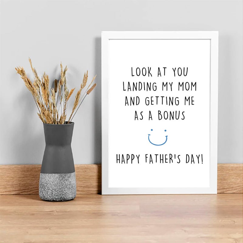 OJsensai Funny Stepdad Fathers Day Card from Step Son Daughter, Gifts for Bonus Dad, Happy Fathers Day for Step Dad - Image 4