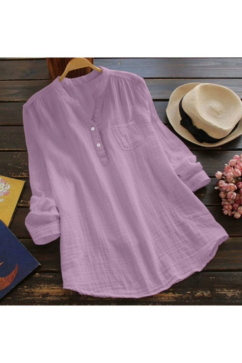 general Casual Loose Cotton Shirt - Image 1