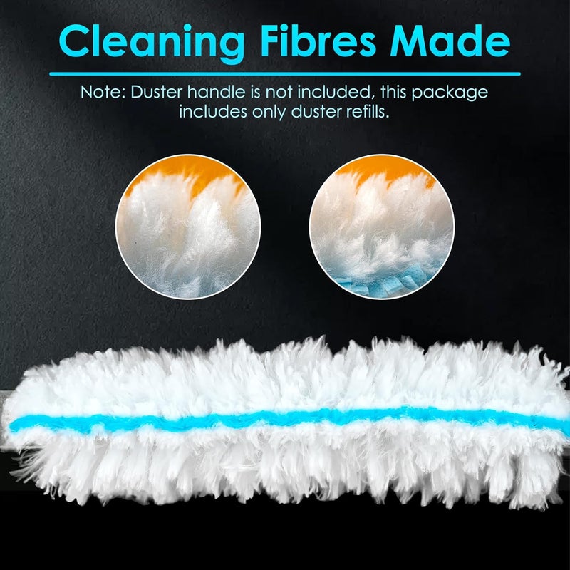 CHAIN PEAK (10 Count) Duster Refills Compatible with Bona Extendable Dusting Kit and The Bona Compact Dusting Kit, Disposable Dust Removal Brush Heads for Electronics, Furniture, Car Interior - Image 2