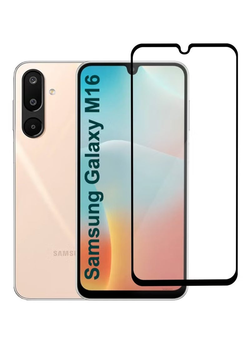 Raxoom Samsung Galaxy M16 Screen Protector â€“ 9H Hardness Tempered Glass with Full Coverage â€“ HD Ultra Clear Display â€“ Edge-to-Edge Protection â€“ Anti-Scratch & Anti-Fingerprint Coating â€“ Easy Bubble-Free Installation â€“ Case Friendly Screen Guard - Image 1