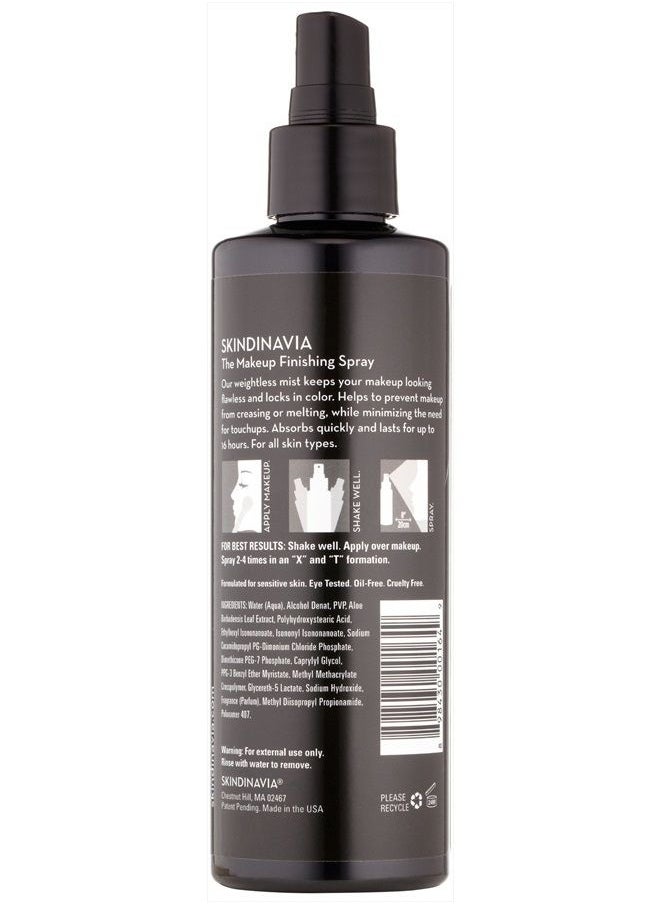 SKINDINAVIA - Skindinavia The Makeup Finishing Spray, Long-Lasting Up to 16+ Hours, Heat-Resistant & Waterproof, Fine Mist Finishing Spray for Makeup (8 Oz) - Image 1