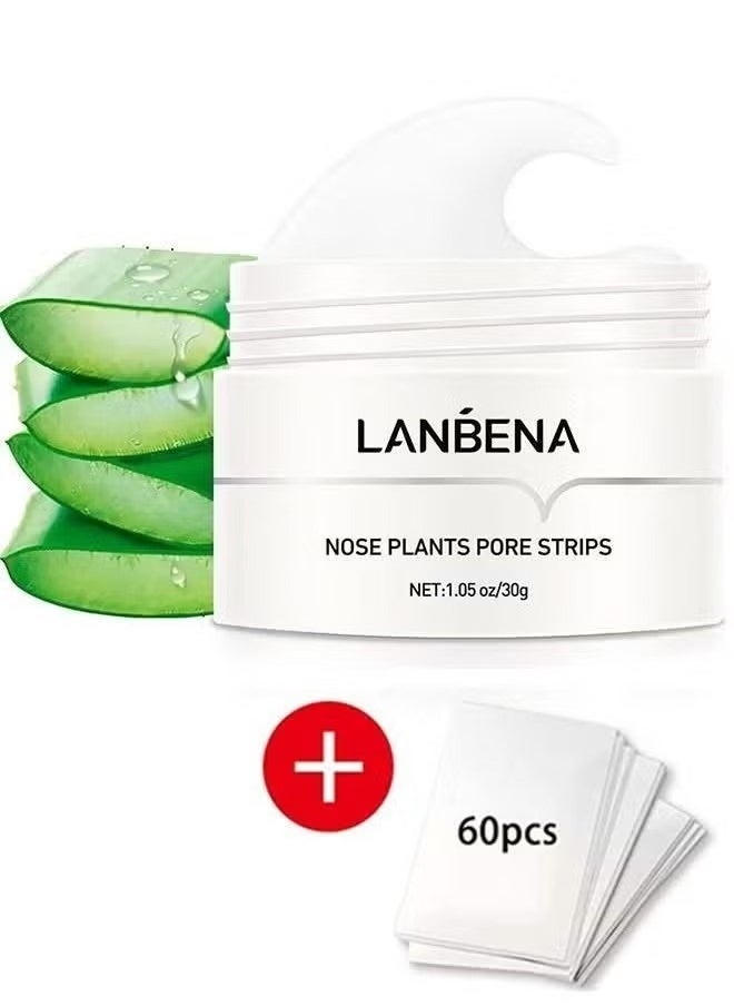 LANBENA Nose Plants Pore Strips Gentle In Blackhead Remover Mask Wrinkle & Dark Circles Facial Pore Cleanser Purifying Face Mask Nose strips  - Image 2
