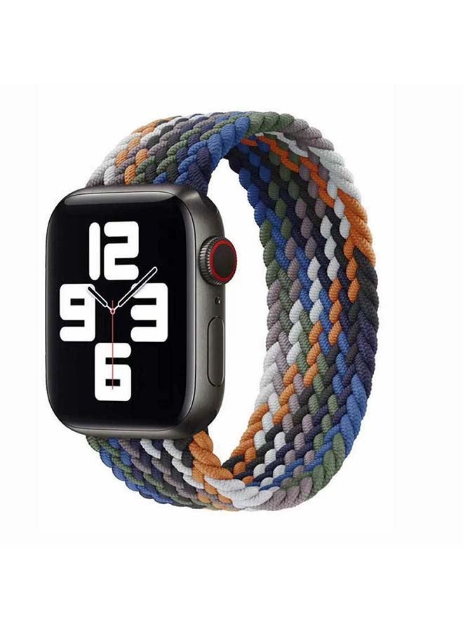 general Versatile Braided Watch Band Compatible with Multiple Apple Watch Sizes 38mm and 40mm Denim Texture Multicolor Casual and Sport Use - Image 2
