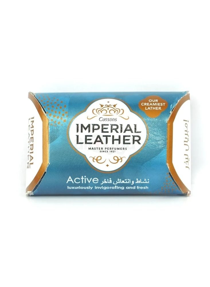إمبيريال ليزر صابون "إمبريال ليذر" النشط - صابون استحمام منعش ومعطر (٩٠ جم) - Image 1