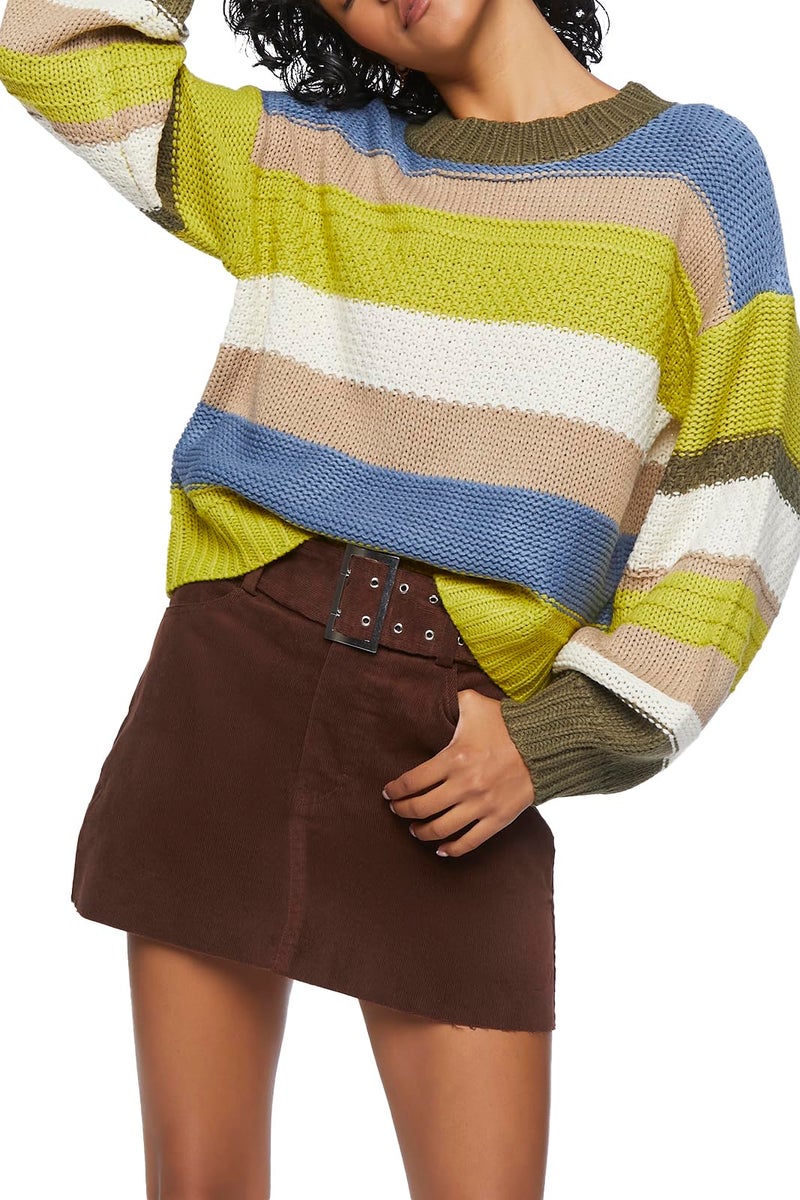 Forever 21 Belted Mini Skirt Chocolate Small - Image 1