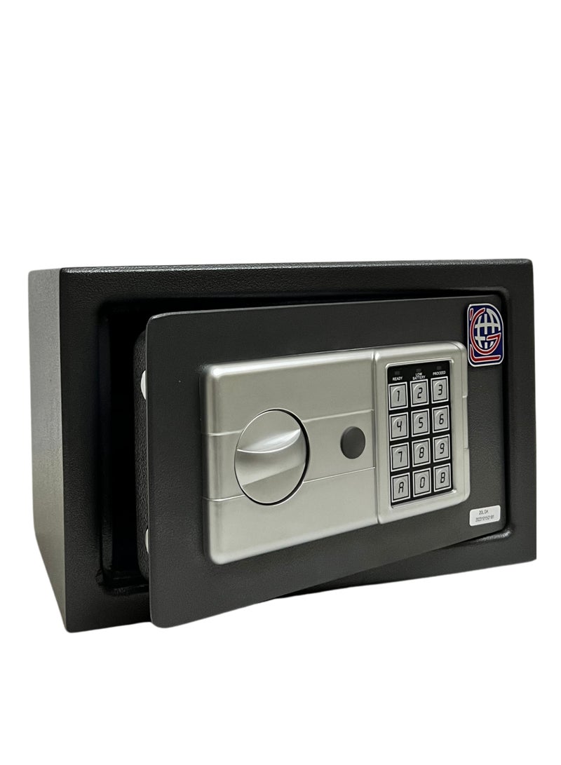 LOTFY GROUP LG Safebox Code- 20LGK- 20*31*20CM- Black Gray Colour- Home Office Safe Box- Electronic Lock- Key Lock  - Image 4
