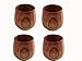 JKLcom JKLcom Wooden Tea Cups Top Grade Natural Solid Wood Tea Cup 4 Pack,Wooden Teacups Coffee Mug Wine Mug for drinking Tea - Image 2