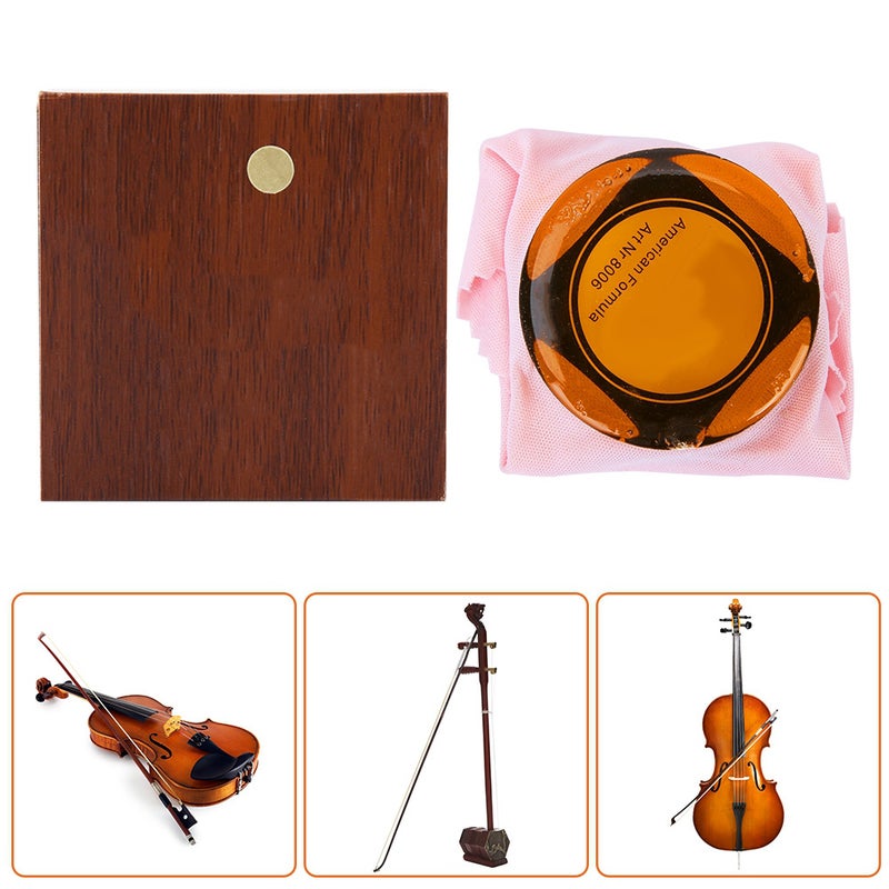 Premium Handmade Rosin in Wooden Box for Violin Viola Cello and Erhu (Transparent) - Image 5