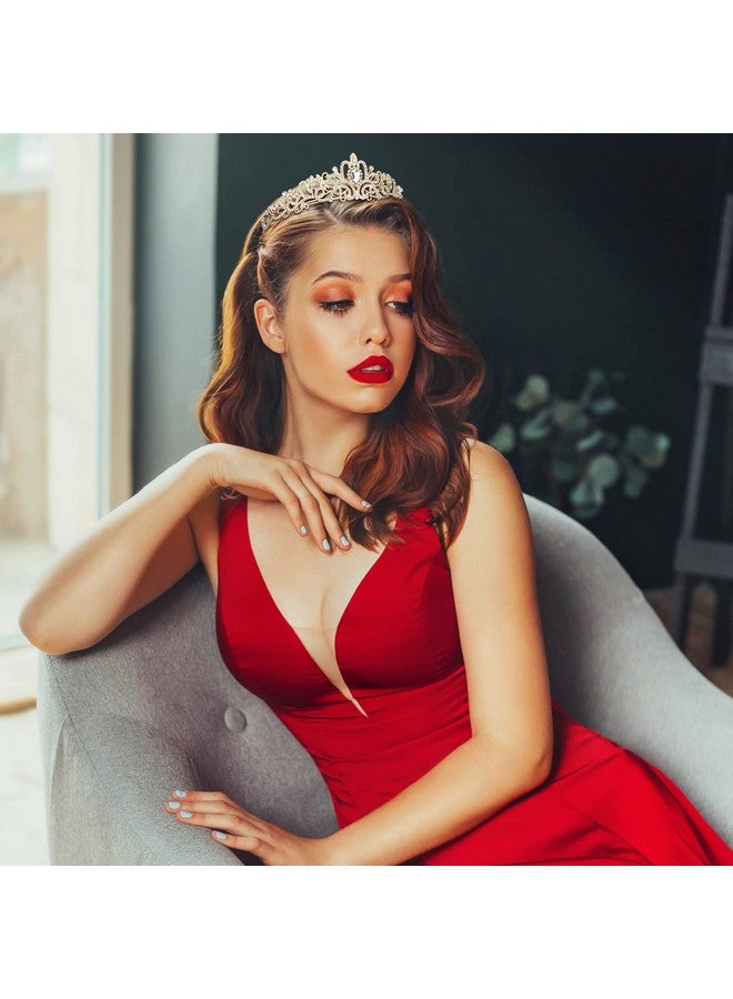 CIEHER Gold Tiara Crowns For Women Girls Princess Crown Tiaras For Women Tiaras For Girls Bridal Wedding Prom Quinceanera Birthday Crown Christmas Crown Gifts Hair Accessories For Women Girls - Image 2