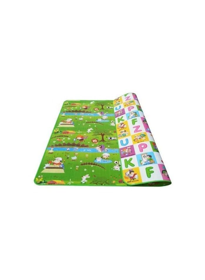 DeloPik Kid Baby Play Mat Floor Activity Happy Farm Rug Child Crawling Carpet (120 * 180 CM) - Image 1