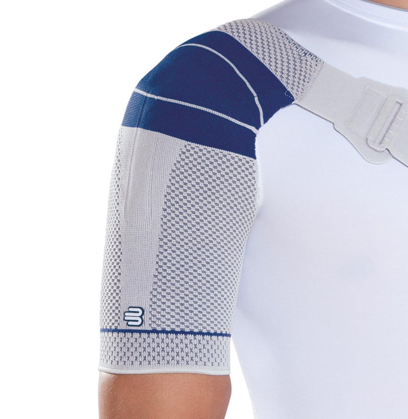 Bauerfeind - OmoTrain S - Shoulder Support - Helps Provide Support for Shoulder Joint & Mobility to Restore Function, Helps Relieve Pain - Right Shoulder - Size 5 - Color Titanium - Image 3