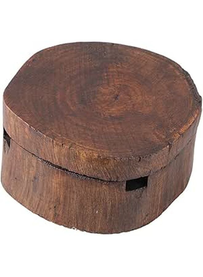 Vintage Solid Wood Ashtray Smoking Tray Home Decor for Bar Cafe Restaurant Tabletop - Image 1