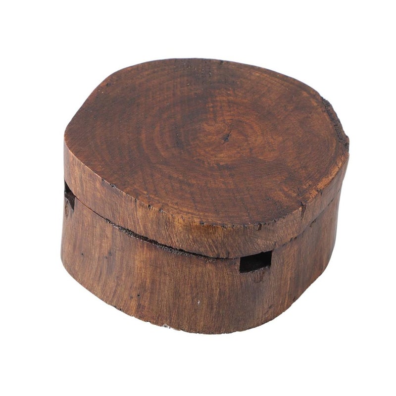 Vintage Solid Wood Ashtray Smoking Tray Home Decor for Bar Cafe Restaurant Tabletop - Image 2