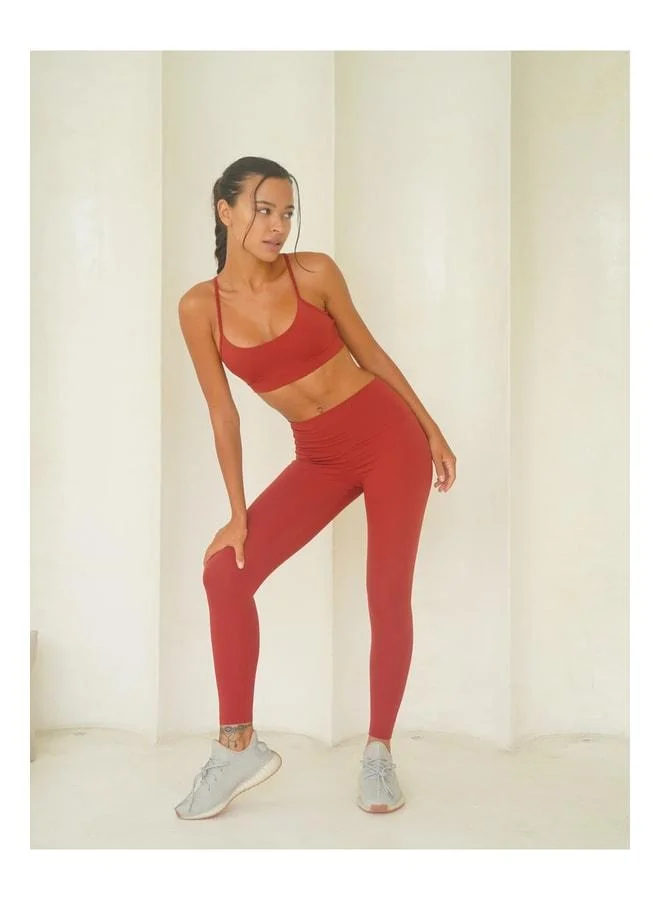 MAI STUDIOS CO. Fold Lined Sport Burgundy Crop.