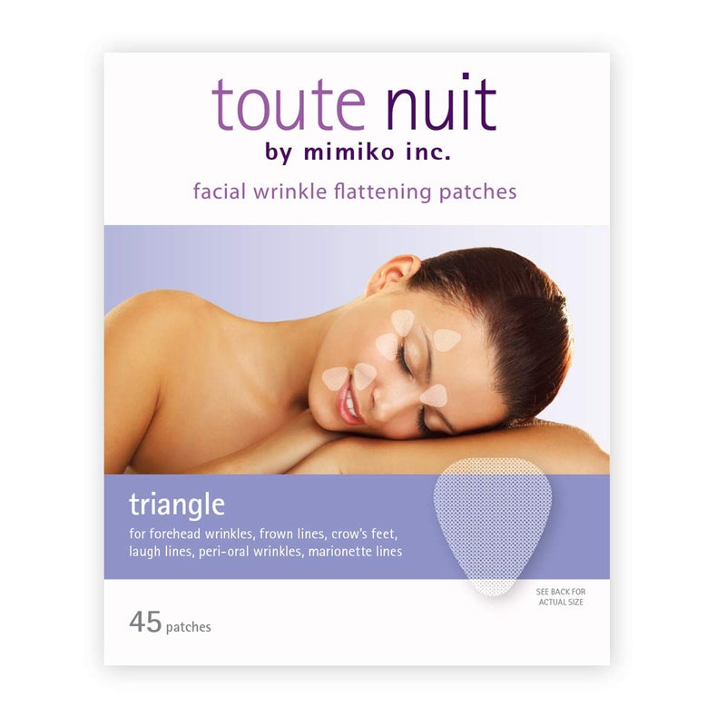 Toute Nuit by Mimiko Inc. Toute Nuit Wrinkle Patches â€“ Triangle â€“ Face Tape for Forehead, Eyes & Lips â€“ Hypoallergenic Anti Wrinkle Patches â€“ 45 Count, Made in USA - Image 2