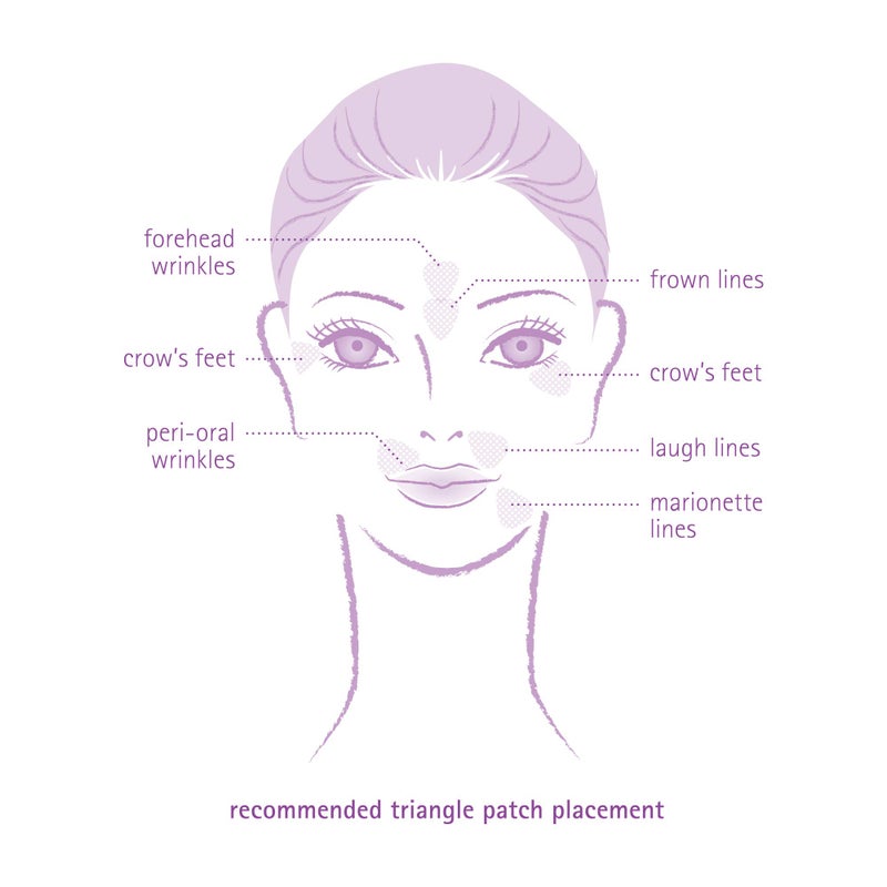 Toute Nuit by Mimiko Inc. Toute Nuit Wrinkle Patches â€“ Triangle â€“ Face Tape for Forehead, Eyes & Lips â€“ Hypoallergenic Anti Wrinkle Patches â€“ 45 Count, Made in USA - Image 4