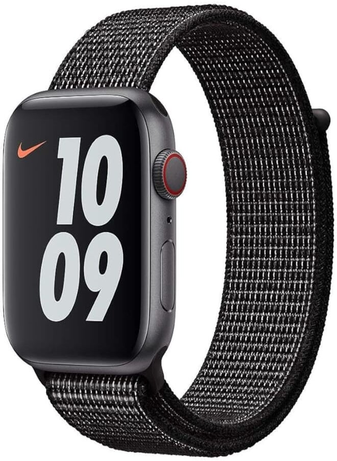 SKEIDO Nylon Sport Band for Apple Watch 40mm 38mm, Soft Replacement Strap for iWatch Series 4/3/2/1 (Black) 