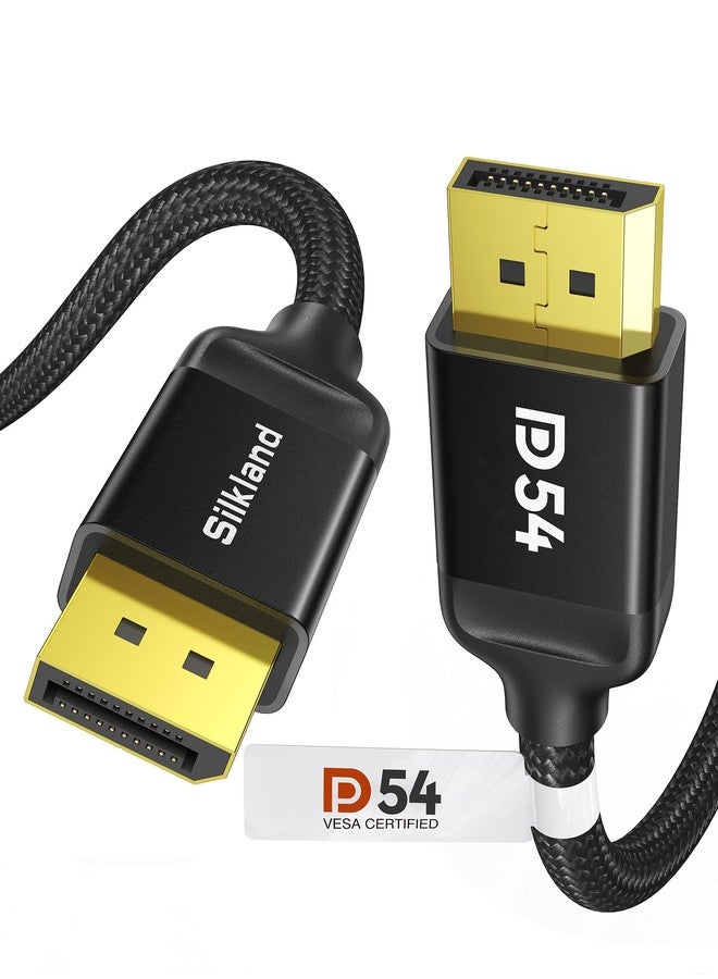 Silkland DisplayPort 2.1 Cable, DP 2.0 Cable 6FT [16K@60Hz, 8K@120Hz, 4K@240Hz 165Hz 144Hz, 2K@360Hz] 80Gbps HDR, HDCP DSC 1.2a, Video Display Port 2.1 Cord Compatible FreeSync G-Sync Gaming Monitor - Image 1