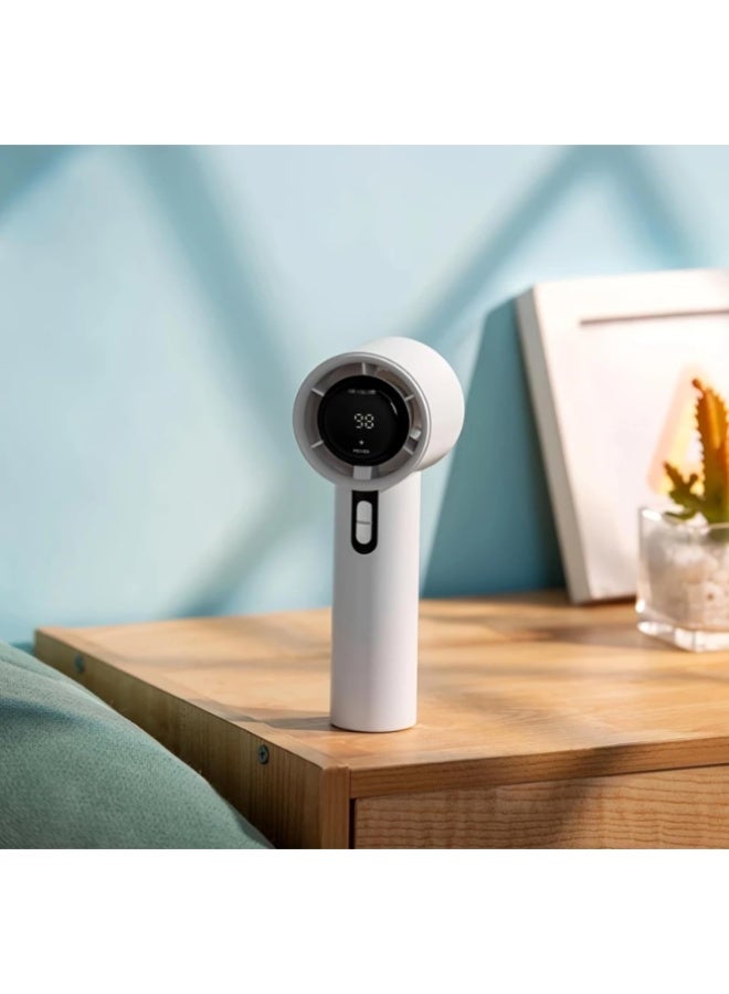 Zaroon New Portable Handheld Turbo Fan,13000RPM Rechargeable Mini Fan with LED Display, Adjustable speed , Lanyard & USB Charging – High-Speed Personal Desk Fan for Travel, Outdoor & Indoor Use - Image 3
