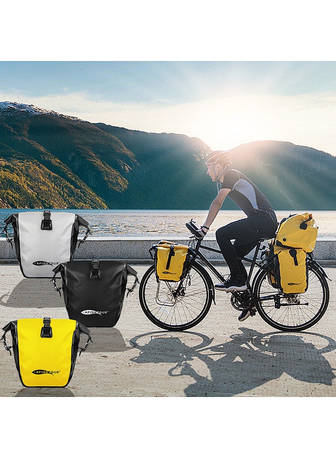 AFISHTOUR 15L/25L Cycling Trunk Bag Waterproof Bicycle Rear Rack Bag Rear Seat Bag Bike Pannier Bag Pack Travel Touring Grocery Bag  - Image 2