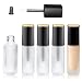 FdcZeyxior 5 PCS Frosted Glass Lip Gloss Tubes 5ml Empty Lip Gloss Tubes Refillable Lips Glosses Containers Mini Lips Balm Bottle Container with Wands and Stoppers for Samples Travel Split DIY Makeup - Image 2