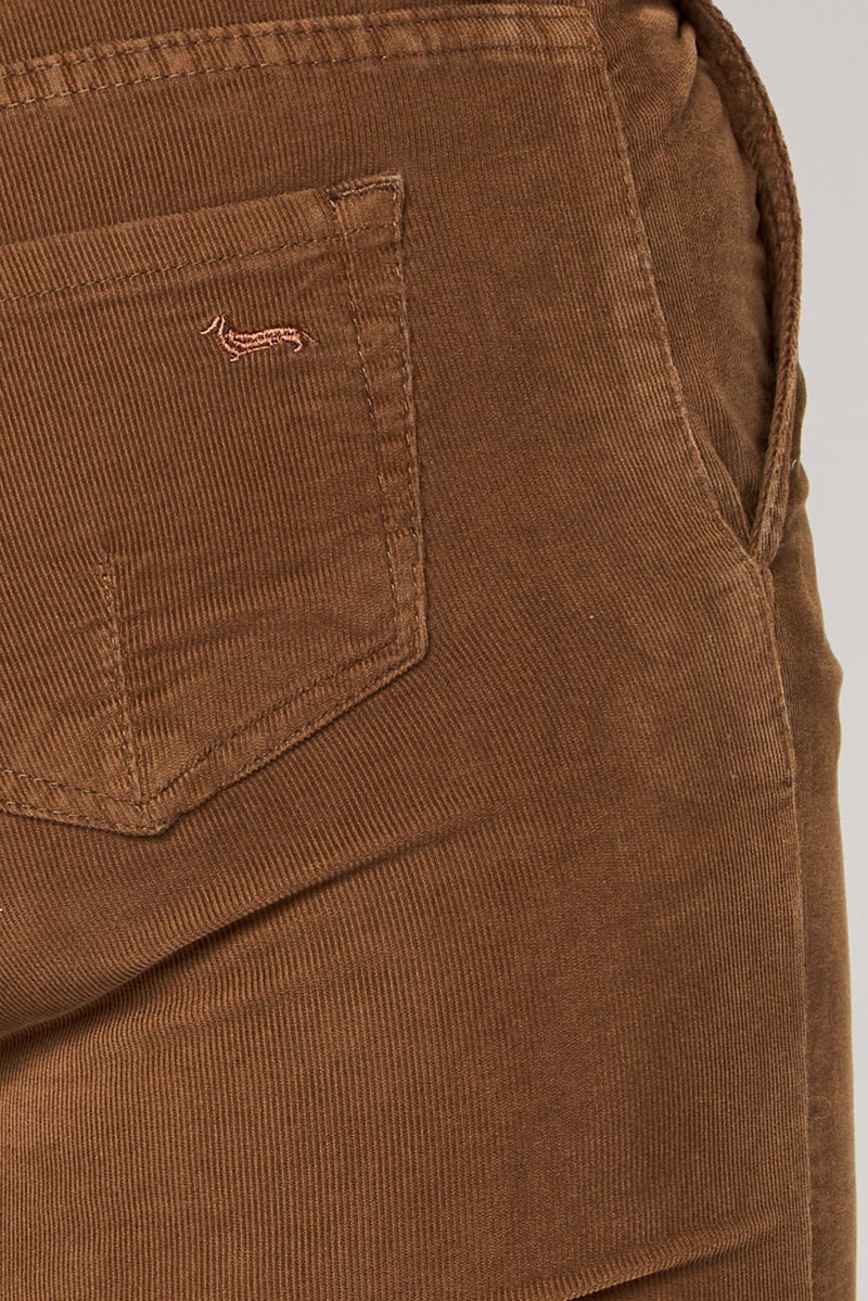 Harmont & Blaine Women Regular Fit Solid Flare Pants, Brown - Image 3