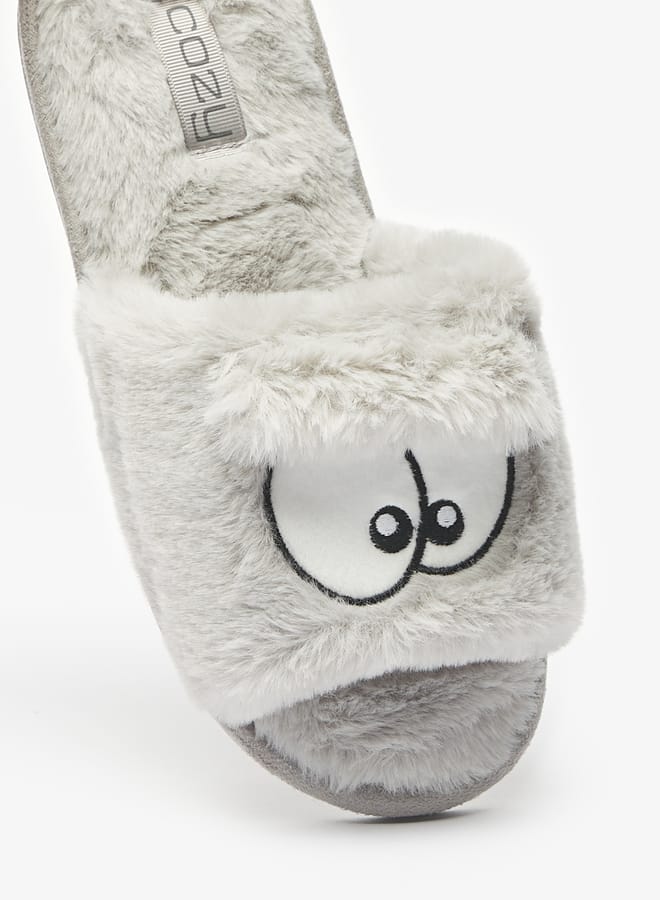 Cozy Women Embroidered Bedroom Slides - Image 4