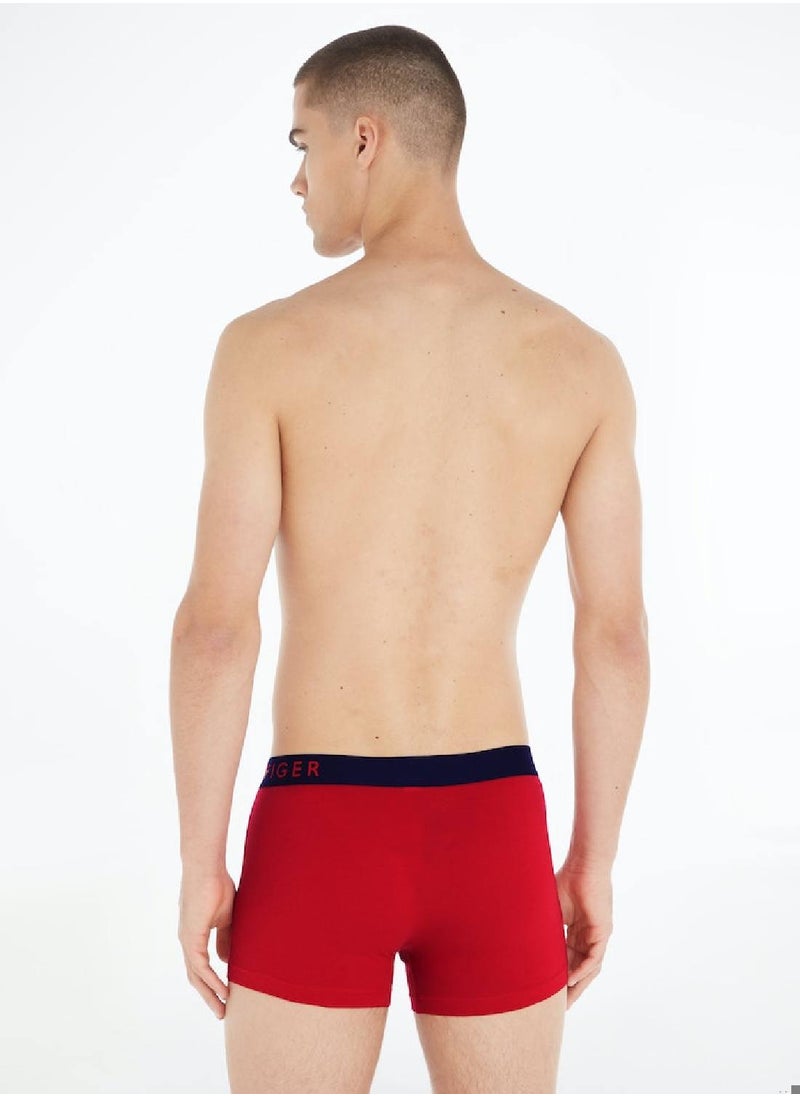 TOMMY HILFIGER Men's 3 Pack Trunks - Cotton, Multicolor  - Image 5