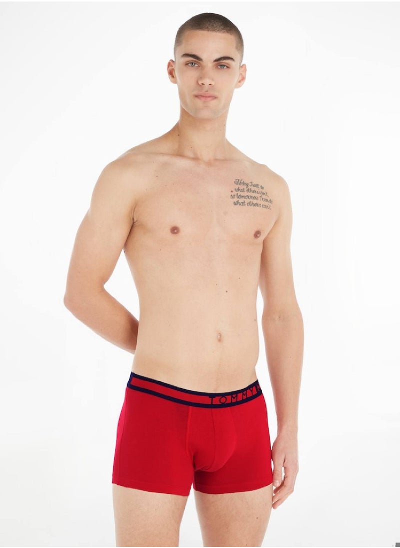 TOMMY HILFIGER Men's 3 Pack Trunks - Cotton, Multicolor  - Image 2