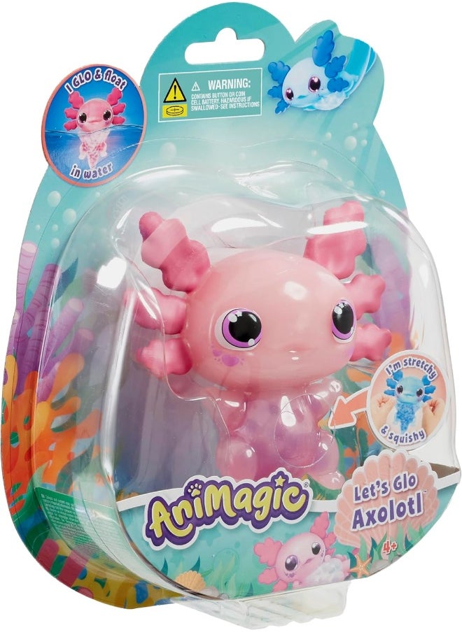 AniMagic Animagic Let's Glo Axolotl Pink Electronic Pet  - Image 2