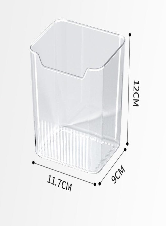 DCELLA Transparent Square Plastic Kitchen Food Multipurpose Storage Container for Fridge kitchen Fruits and Multi Vegetables Storage for Kitchen and Home (Pack of 6) - Image 2