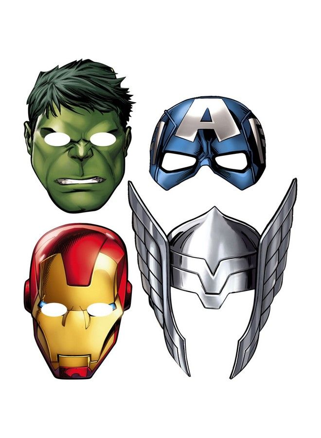 Hallmark Avengers 'Assemble' Paper Masks (8Ct) - Image 2