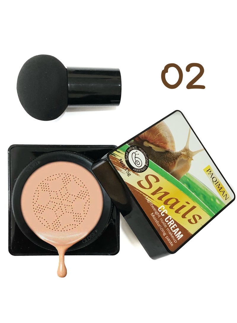 PAQIMAN snail extract moisturizing concealer  cc cream lightweight nude makeup moisturizing paste - Image 1