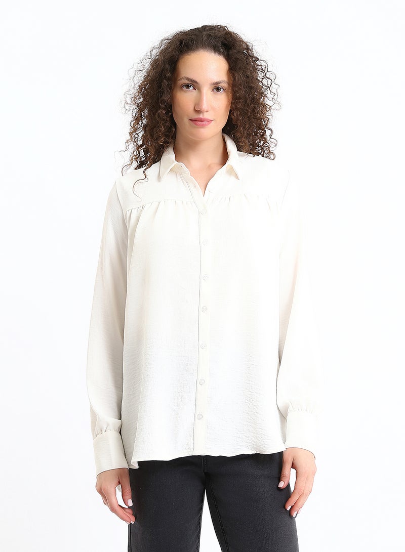 LC WAIKIKI Plain Oversize Women's Shirt - Image 1