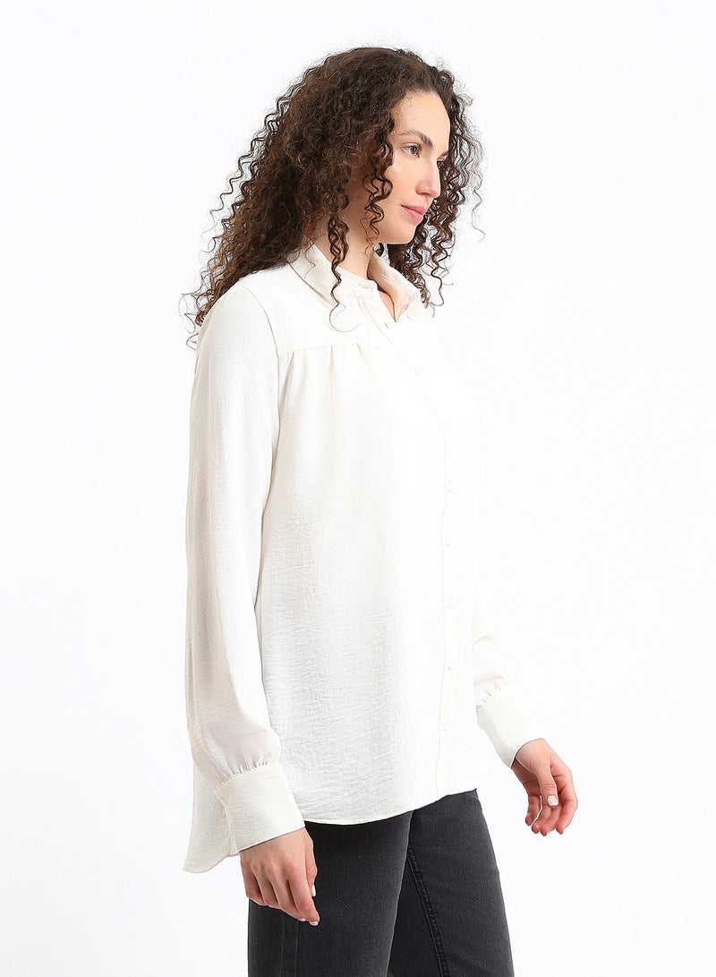 LC WAIKIKI Plain Oversize Women's Shirt - Image 4