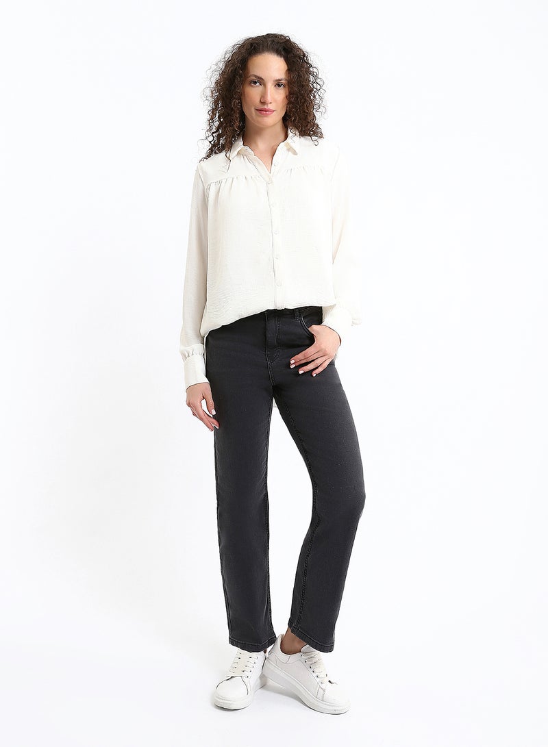 LC WAIKIKI Plain Oversize Women's Shirt - Image 2
