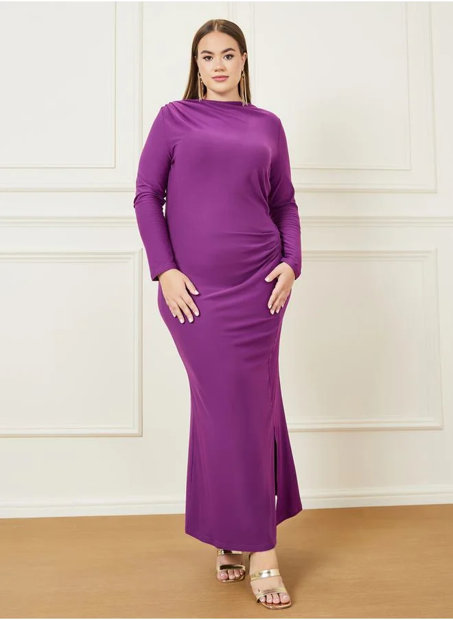 ستايلي Gathered Detail Shift Maxi Dress