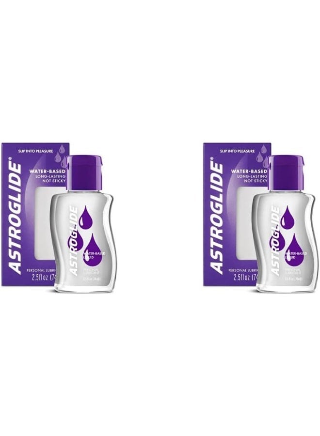 ASTROGLIDE Two-pack Astroglide Water-Based Lubricant (74ml), for men, women, and couples - Image 1
