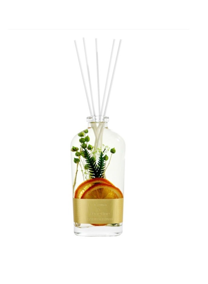 LONGFINE 175ml  Reed Diffuser, Lime Basil Citrus Scented Oil Diffuser With Forever Flower Plant Inside With Sticks For Home Office Fragrance Decor Gift  - Image 2