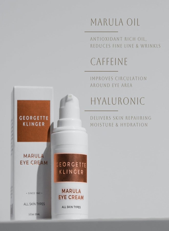 Georgette Klinger Marula Eye Cream - Anti-Aging, Caffeine-Infused Gentle Formula - Reduces Redness, Puffiness, and Dark Circles, while Hydrating and Brightening Skin - 1/2 oz - Image 4