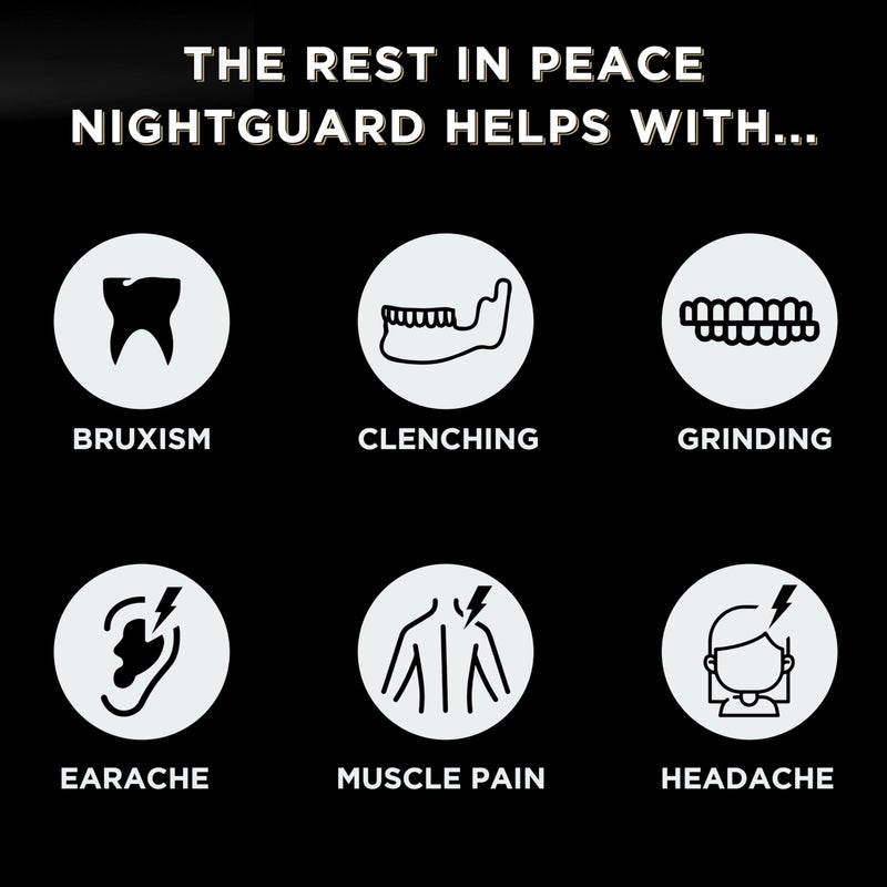CUSTMBITE Rest in Peace Night Guard - Pack of Two Moldable Mouth Guard for Teeth Grinding Clenching Bruxism (Clear) - Image 2