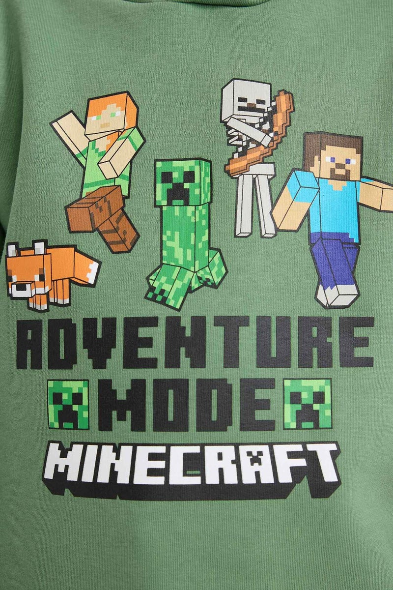 DeFacto New Regular Fit Minecraft Licensed Hooded Sweatshirt - Image 4