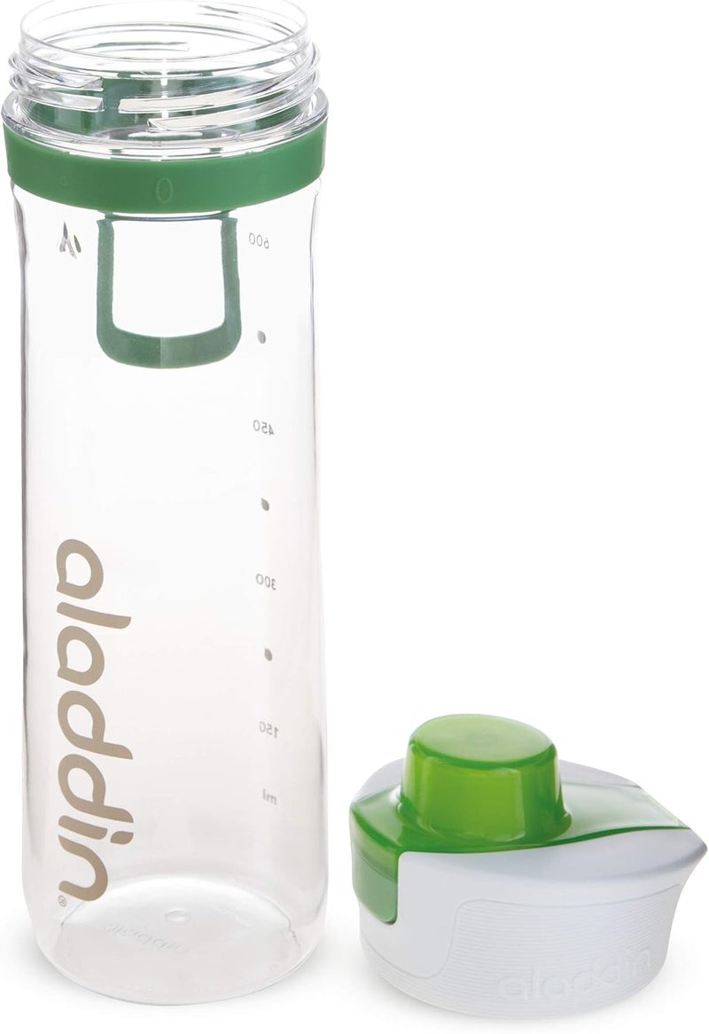 Aladdin Active Hydration Tracker Water Bottle 0.8L Green - Leakproof Lid & Refill Tracker - Image 4